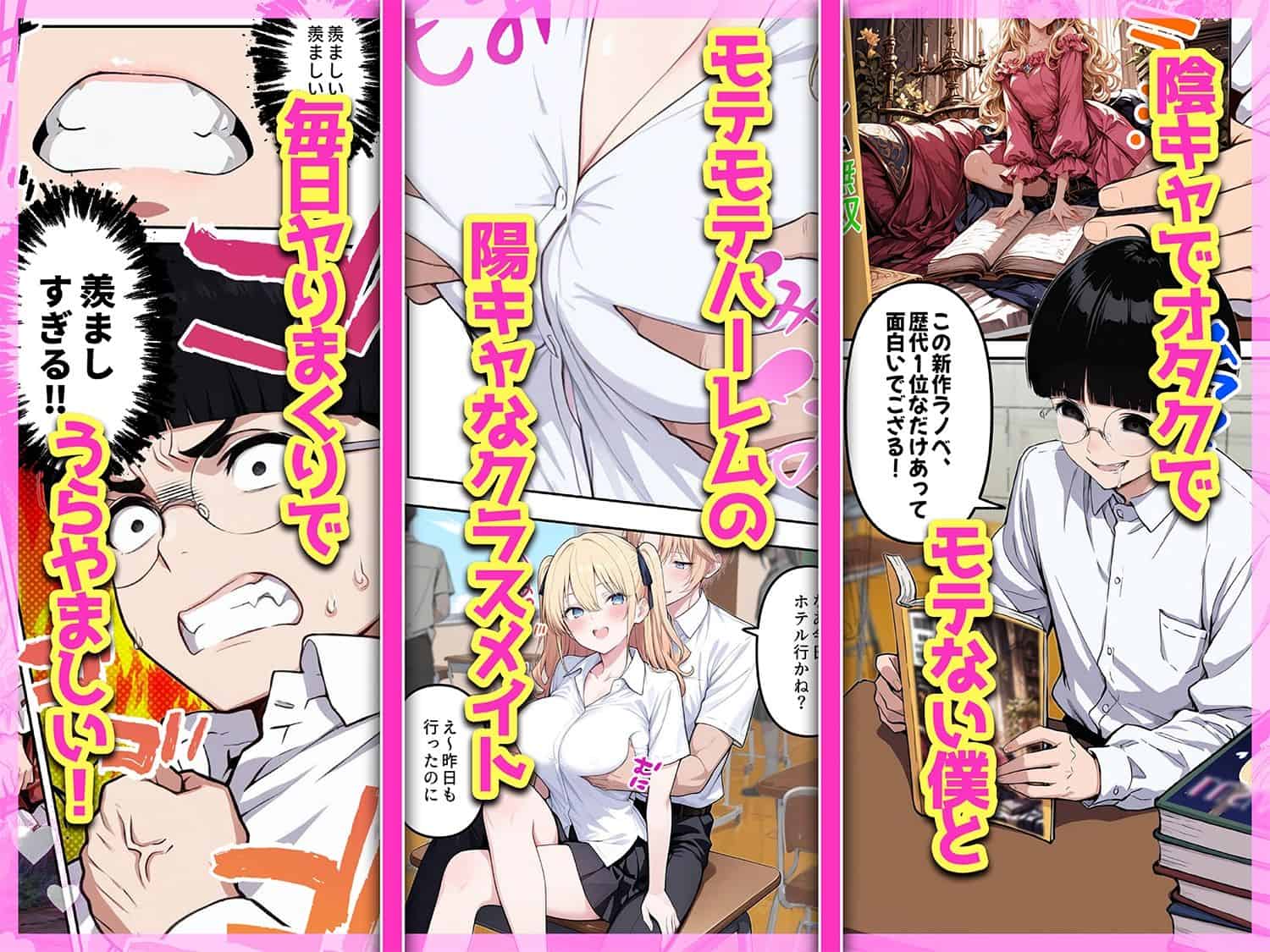 【陰キャヲタクであればあるほど！モテる世界で僕はヤリチンになりました】 のmomongaより読みやすい同人誌 (No.2)